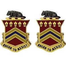 120th Field Artillery Regiment Unit Crest (Eager to Assist)
